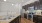 a kitchen with brown cabinets